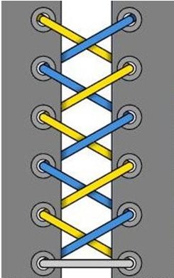 简单好看系鞋绳方法