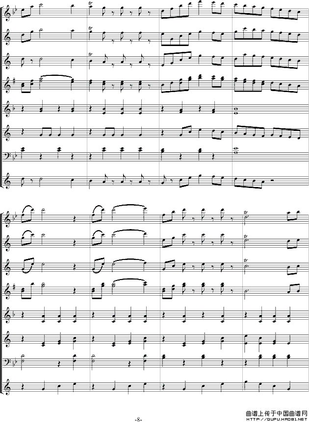 拉德斯基进行曲总谱