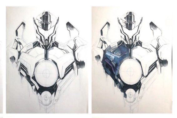 环太平洋机甲怎么画简单