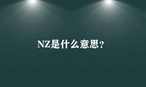 NZ是什么意思？