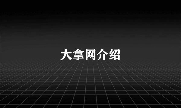 大拿网介绍