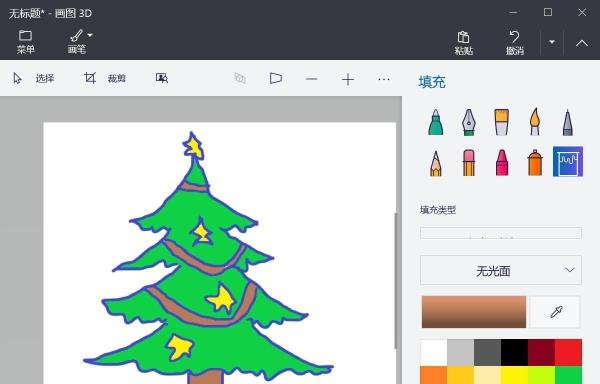 圣诞树手机涂鸦怎么画