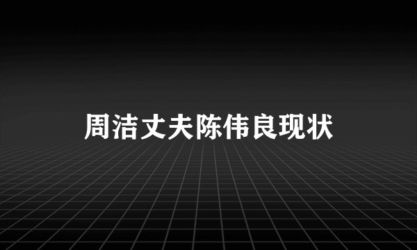 周洁丈夫陈伟良现状