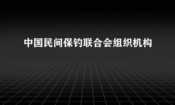 中国民间保钓联合会组织机构