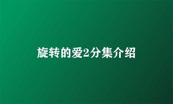 旋转的爱2分集介绍