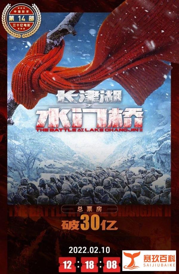 上映10天，《水门桥》破30亿，该系列成为国内最高票房作品