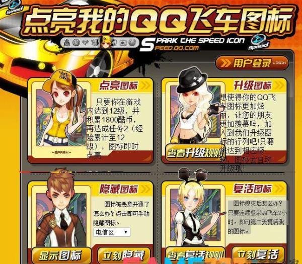 qq飞车图标怎么点亮?(qq飞车图标升级办法)