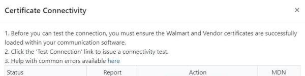 如何在Retail Link网站上与Walmart进行EDI连接测试？