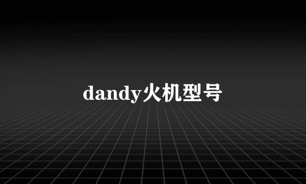 dandy火机型号