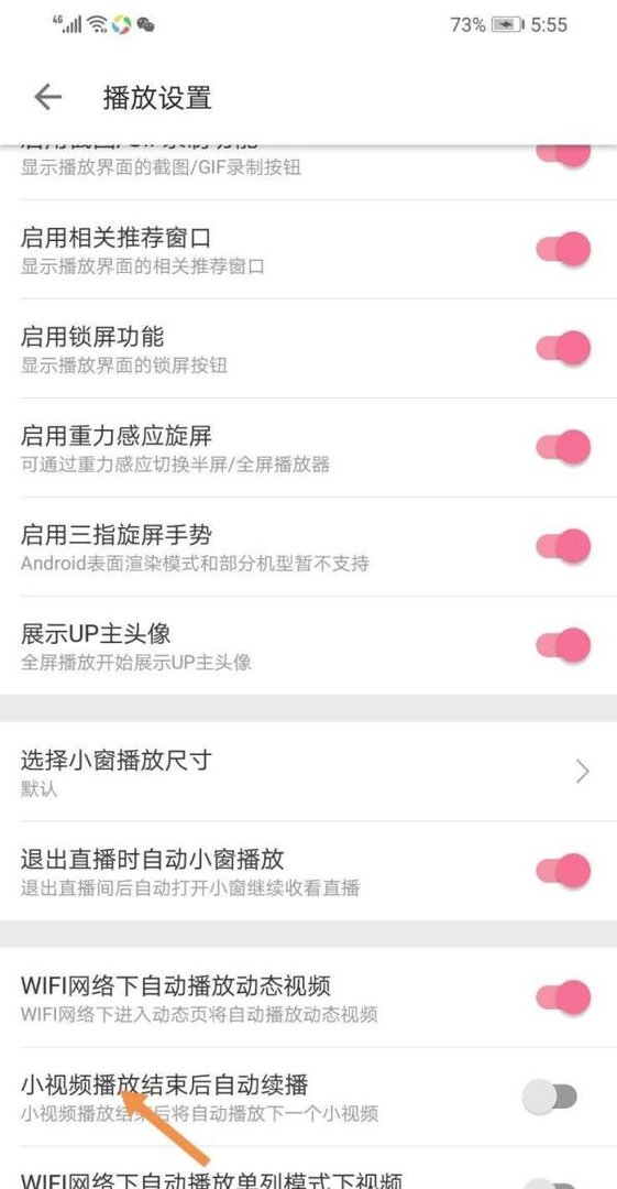 哔哩哔哩小视频播放结束后怎么自动续播
