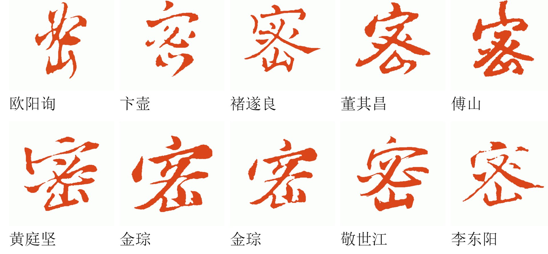 密字草书怎么写？