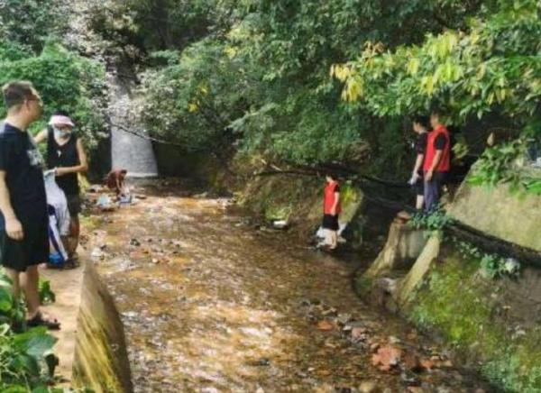 成都河道里游客水中打麻将？政府工作人员：已全部劝离