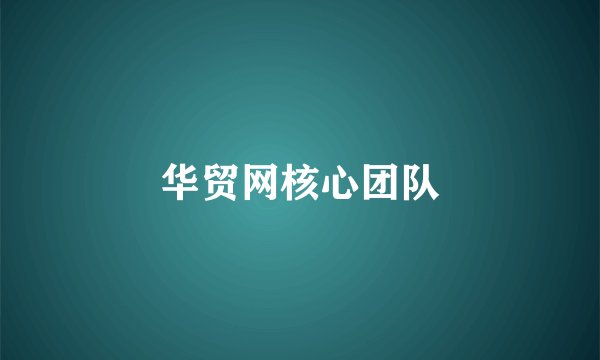 华贸网核心团队