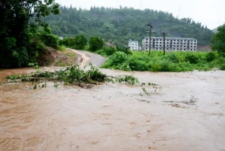 洪水滔滔不绝！成都大邑突发山洪，水流汹涌穿过桥洞，山洪来了怎么办？