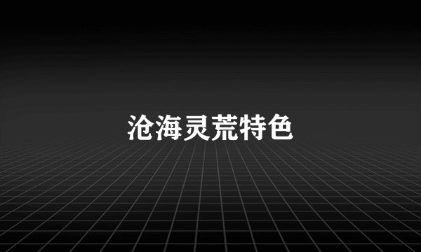 沧海灵荒特色