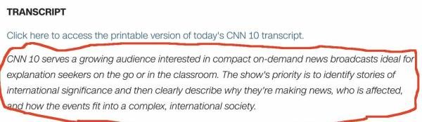 推荐一个练英语新闻听力的网站——CNN 10