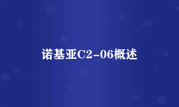 诺基亚C2-06概述