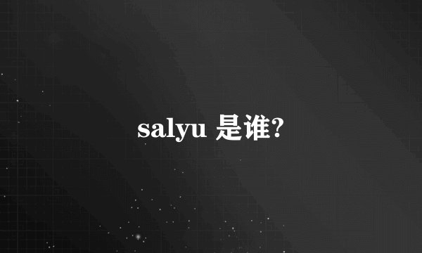 salyu 是谁?