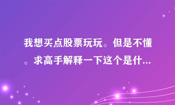 我想买点股票玩玩。但是不懂。求高手解释一下这个是什么意思啊。1/3。1/2。全仓。