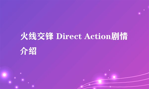 火线交锋 Direct Action剧情介绍