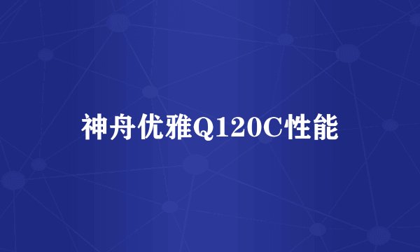 神舟优雅Q120C性能