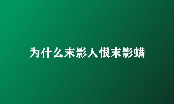 为什么末影人恨末影螨