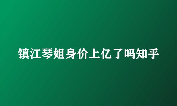 镇江琴姐身价上亿了吗知乎