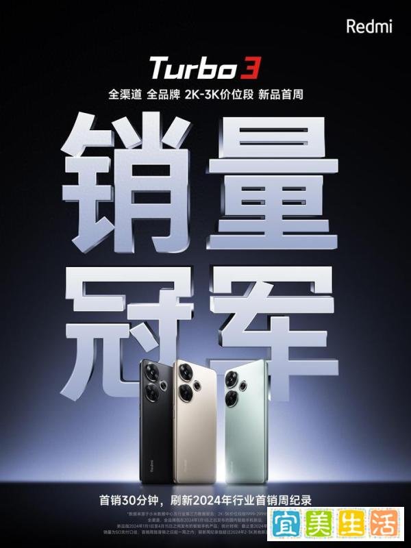 Redmi Turbo 3首销破记录，王腾宣布赠送粉丝小米SU7一年使用权