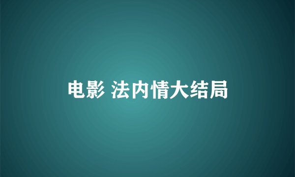 电影 法内情大结局