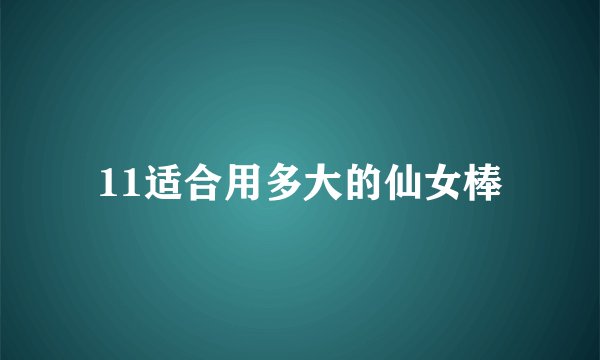11适合用多大的仙女棒