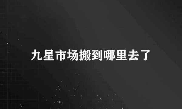 九星市场搬到哪里去了