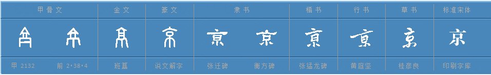京字的结构是上中下还是独体字？