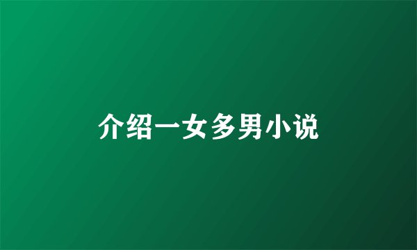 介绍一女多男小说