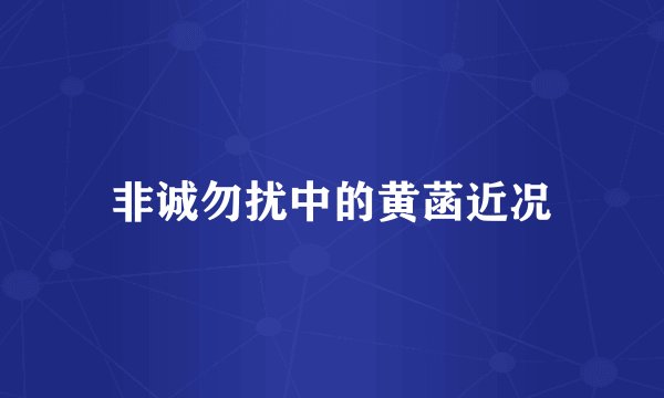 非诚勿扰中的黄菡近况