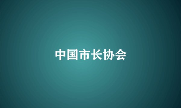 中国市长协会