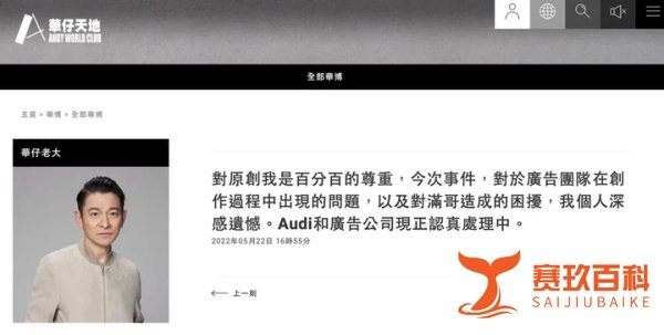 刘德华陷入奥迪抄袭门，是否需担责？
