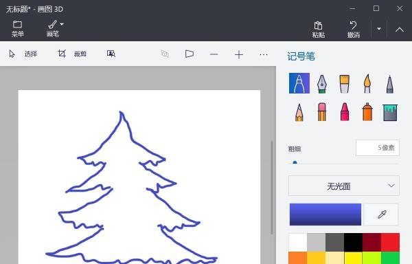 圣诞树手机涂鸦怎么画