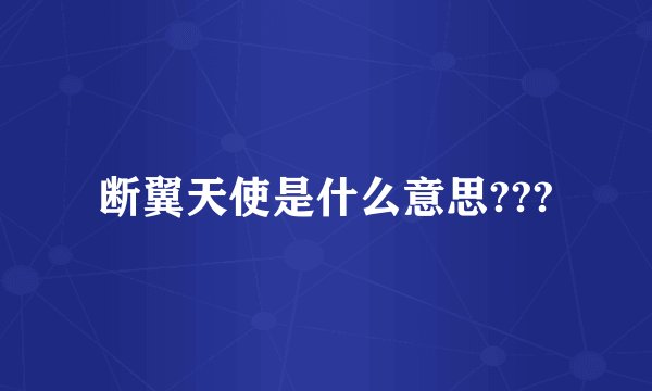 断翼天使是什么意思???