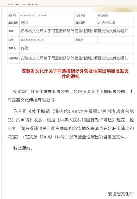 周杰伦“地表最强2”巡回演唱会合肥站正式取消是真的吗_周杰伦合肥演唱会为什么取消?原因揭秘