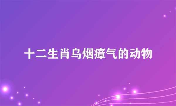 十二生肖乌烟瘴气的动物