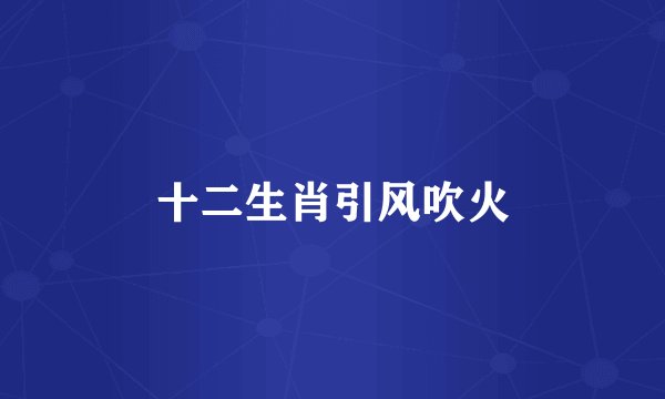十二生肖引风吹火
