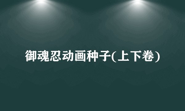 御魂忍动画种子(上下卷)