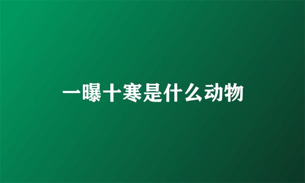 一曝十寒是什么动物