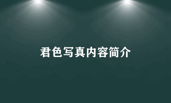 君色写真内容简介
