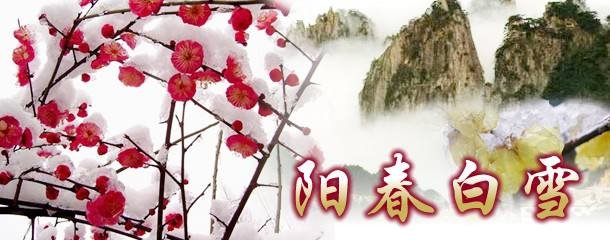 阳春白雪打一数字