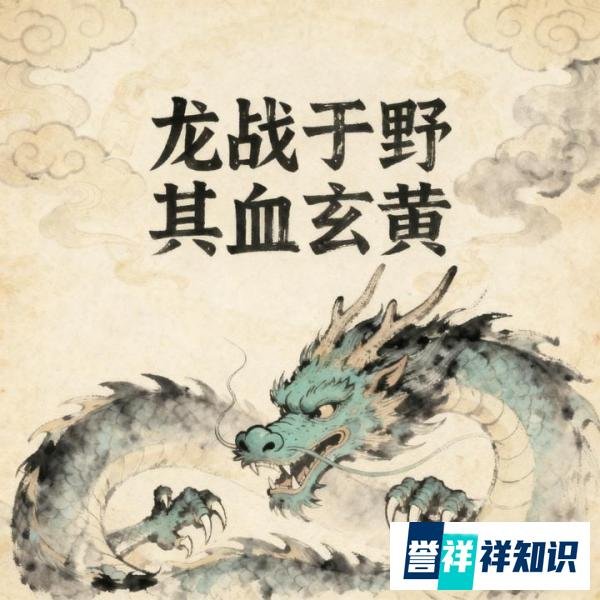 《坤》卦里的“龙战于野，其血玄黄”到底是什么意思？