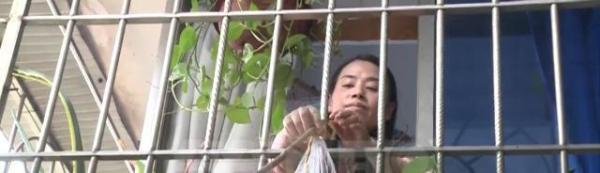 重庆一对老夫妻因洪水被困家中 邻居用竹竿递送三餐 感动众多人