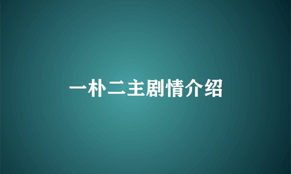 一朴二主剧情介绍