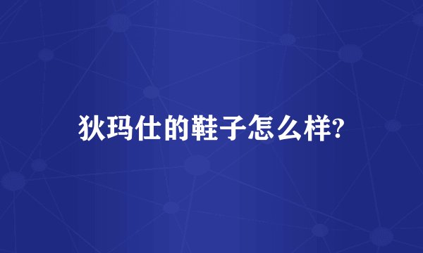 狄玛仕的鞋子怎么样?