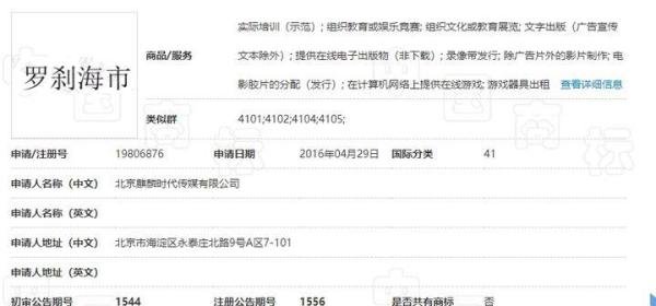 爆火的罗刹海市，已被注册为商标？！